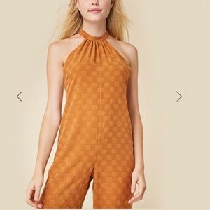 Super cute red summer jumpsuit